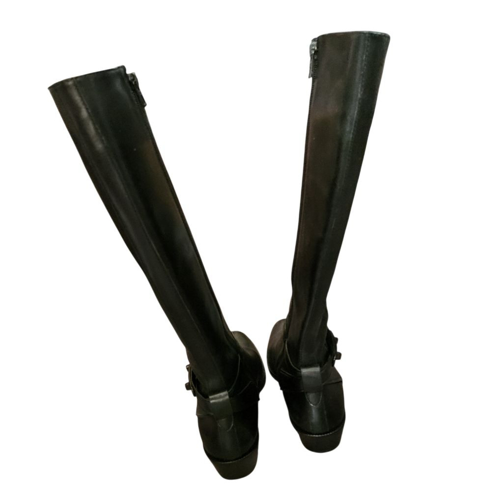 Coach Womens Black Leather Heeled Boots Size 6 - Picture 8 of 10
